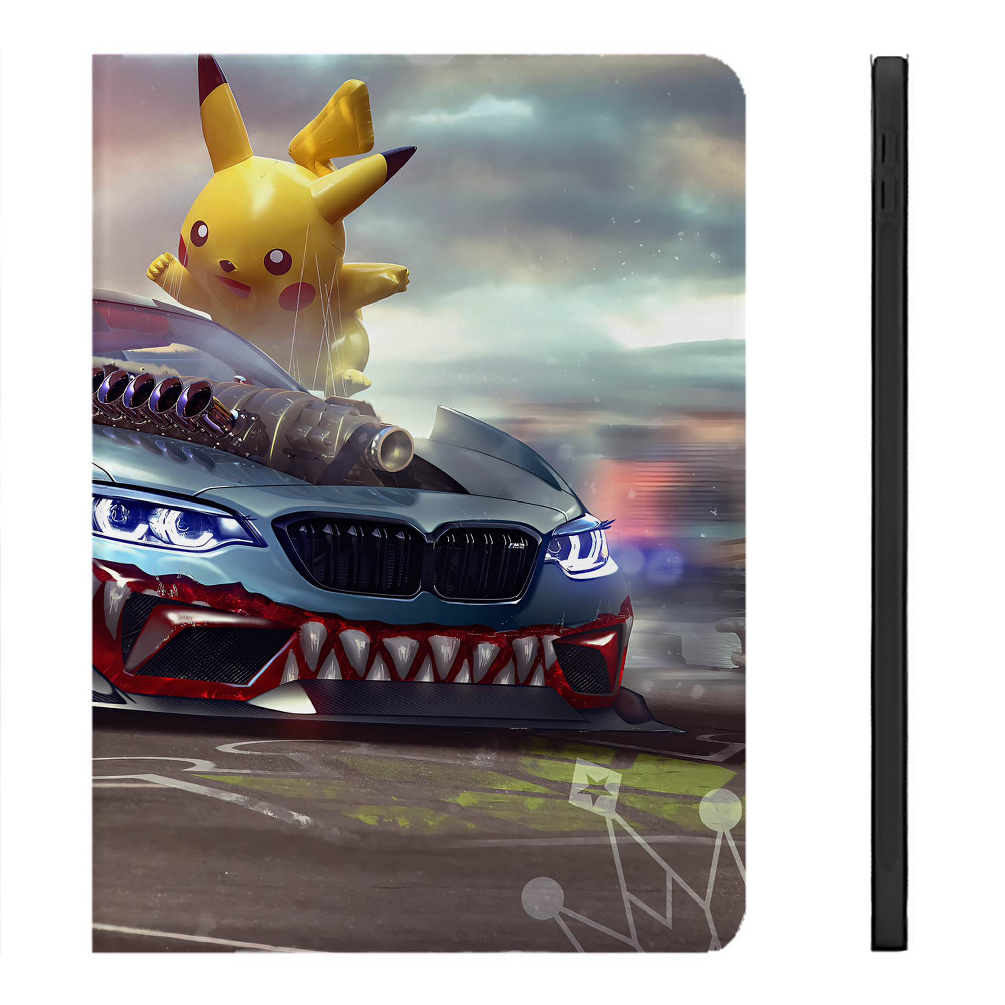 （画像用） ポケットモンスター Pokémon IPadケース ペンホルダー付き ブックスタイルデザイン